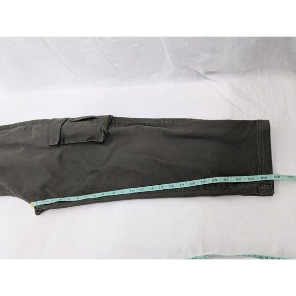 I love Ugly women's size large dark green cargo chino pants A5 - Picture 10 of 12